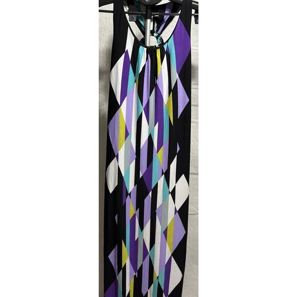 Colorful Size Small Emma & Michele Sleeveless Summer Maxi Dress - Picture 1 of 7